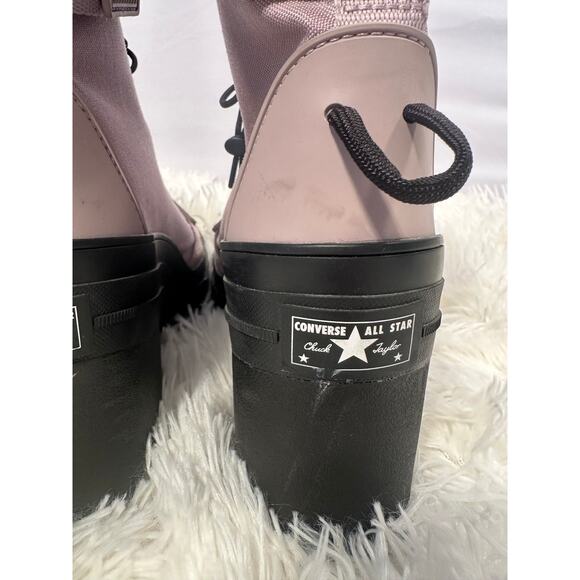 CONVERSE Womens Amethyst Grey Love Fearlessly Chuck Taylor All Star 5.5 - Picture 7 of 10